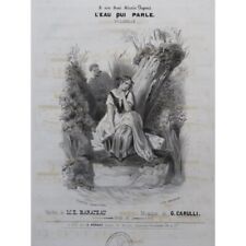 Carulli G. ACQUA che Parla Nanteuil Canto Piano ca1840 segunda mano  Embacar hacia Argentina