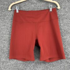 Uniqlo Bike Shorts Womens Medium Rust Brown Alrism Athletic Yoga High Rise for sale  Shipping to South Africa