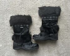 Used, Vintage Tecnica Skandia Goat Fur APres Ski Boot Women 38.5 / 39 EU for sale  Shipping to South Africa