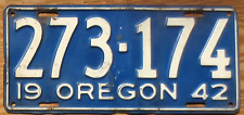 plate licence 1951 oregon for sale  Boulder