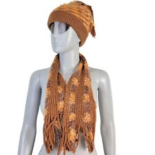 Usado, Juego de gorras de crochet retro para mujer talla única accesorios de invierno al aire libre segunda mano  Embacar hacia Argentina