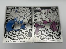 UDON Street Fighter Swimsuit Metal Card Set Chun-Li SW01 & Pink Juri SW02 Reiq for sale  Shipping to South Africa