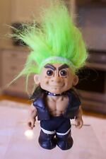 Antigo.  Boneca troll Russ cabelo verde motociclista 5" comprar usado  Enviando para Brazil