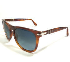 Used, Persol Sunglasses 3055-S 96/S3 Terra di Siena Tortoise Square Frames Blue Lenses for sale  Shipping to South Africa