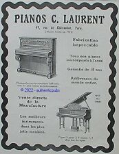 Publicite pianos laurent d'occasion  Cires-lès-Mello