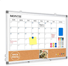 Monthly calendar whiteboard for sale  Plainwell