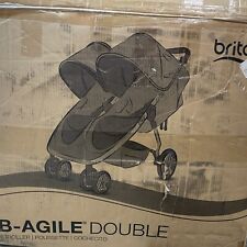Britax B-Agile Double Stroller Folding Black Lightweight baby carriage Twin Seat for sale  Shipping to South Africa