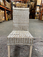 White rattan chair for sale  BATLEY