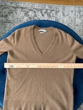 Suéter para mujer Zara 100 % cachemira tejido cuello en V talla mediana marrón cápsula armario segunda mano  Embacar hacia Argentina