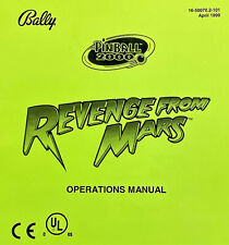 Bally Revenge From Mars Pinball 2000 máquina manual esquemas ORIGINAL comprar usado  Enviando para Brazil