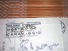 Cartolina timbro targhetta usato  Italia