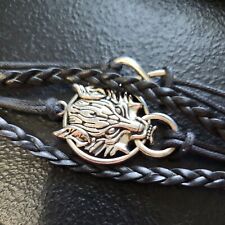 Wolf leather bracelet for sale  Williamsburg