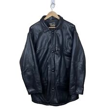 Black leather jacket for sale  GLASGOW