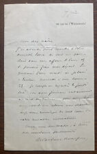 Lettre manuscrite signée d'occasion  Nice-