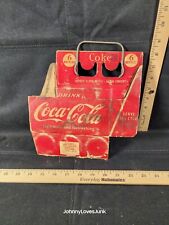 Vintage Coca Cola 6 Pack Carrier With Metal Handle Used Good Shape for sale  Shipping to South Africa