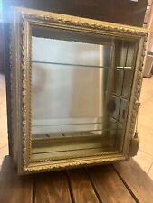 HORCHOW Creazioni Artistiche Gold 17" Wall Curio Mirrored Display Cabinet Italy for sale  Shipping to South Africa