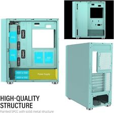 Golden Field MAGE-U Mint Green COmputer Case Gaming PC ATX/MATX/ITX Case for sale  Shipping to South Africa
