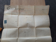 1824 antique manuscript for sale  SKEGNESS