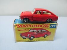 Caixa de script MATCHBOX Superfast 67A Volkswagen 1600 TL VERMELHA / “F” vermelha  comprar usado  Enviando para Brazil