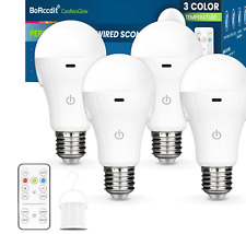 Cordlessglow 15W A19 Rechargeable Light Bulbs w/ Remote, 3 Color Temps(box wear) for sale  Shipping to South Africa