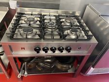 Commercial 5 Burner Gas LPG Cooker Stainless Steel Used, + Gas Supply Pipe. for sale  SWINDON