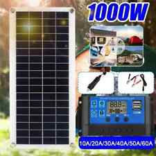 Used, 1000W Solar Panel 12V Solar Cell With 60A Controller Solar Charge for Phone RV C for sale  Shipping to South Africa
