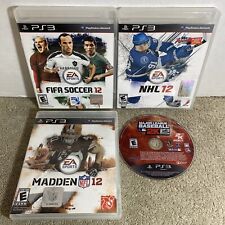 NHL Madden FIFA Soccer MLB Baseball 12 2k12 PlayStation 3 PS3 Sports Game Lot, used for sale  Shipping to South Africa