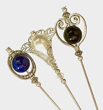 Hatpins beautiful lapis for sale  Shipping to Ireland