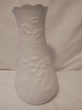 KAISER MANFRED FREY 9.5" White Bisque Porcelain Dogwood Vase 652/2 - EUC for sale  Shipping to South Africa