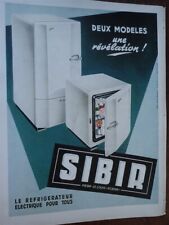 Used, Refrigerator SIBIR + RONEO paper advertising FRANCE ILLUSTRATION NOEL 1951 for sale  Shipping to South Africa
