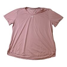 Usado, Camiseta Nike Feminina DRI-FIT Top Treino Manga Curta Logotipo Rosa - Tamanho XL comprar usado  Enviando para Brazil