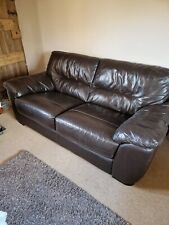 Sofa leather dfs for sale  CRAVEN ARMS