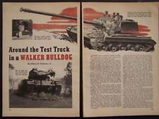 Walker Bulldog T-41 M41 tanque leve exército dos EUA 1951 relatório de teste revisão comprar usado  Enviando para Brazil
