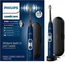Philips Sonicare HX6876 Cepillo de dientes recargable blanqueador limpio protector negro segunda mano  Embacar hacia Mexico