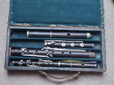 Conjunto de flauta e piccolo de madeira muito antigo e agradável em 1 estojo "F. Haloun, Plzen" comprar usado  Enviando para Brazil