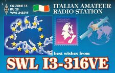 1 x QSL Card Radio SWL I3-316VE Monselice Italy 1994 ≠ S368, usato usato  Spedire a Italy