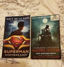 Superman Downbreaker & Abraham Lincon vampire Hunter  for sale  Shipping to South Africa