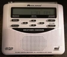 Radio meteorológica Midland WR-120EZ alerta pública NOAA alerta de tormenta de emergencia peligros, usado segunda mano  Embacar hacia Argentina