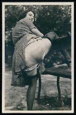 French nude woman stockings lingerie Grundworth original c1925 photo postcard a4 for sale  Shipping to South Africa
