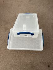 Really Usefull 4L Box Ideal for A4 Paper Card Storage Colour Clear X 2 for sale  BEVERLEY
