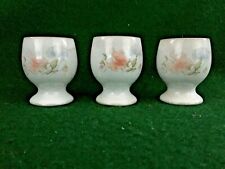THREE DENBY EGG CUPS ENCORE SWEET PEA DESIGN for sale  HARTLEPOOL