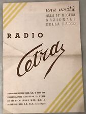 Catalogo radio cetra usato  Italia