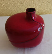 Rote keramikvase blumenvase gebraucht kaufen  Schönwalde