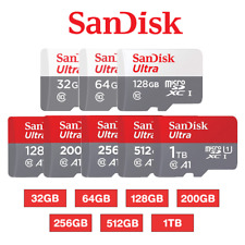 Cartão Micro SD Sandisk Ultra TF Memória 32GB 64GB 128GB 256GB 512GB 1TB 1.5TB, usado comprar usado  Enviando para Brazil