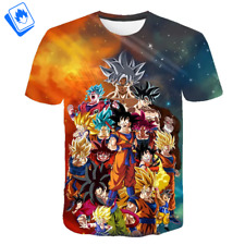 T-Shirt Cartoon maniche corte da Uomo Dragon Ball Goku Tutte le trasformazioni comprar usado  Enviando para Brazil
