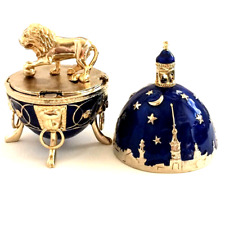 Oeuf Faberge styl/ Egg Fabergé/ Boîte à secrets a bijoux Oeuf du Lion de Venise na sprzedaż  Wysyłka do Poland