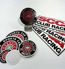 Lote SCCA Sports Car Club Of America Grill emblema placa de licença adesivo superior decalque comprar usado  Enviando para Brazil