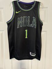 Camiseta Zion Williamson New Orleans Pelicans preta cidade NOLA comprar usado  Enviando para Brazil