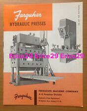 Ferracute machine company for sale  Shipping to Canada