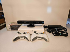 Paquete de consola Xbox 360 Slim (1439) 4 GB blanca con controlador OEM, Kinect + 5 juegos segunda mano  Embacar hacia Argentina